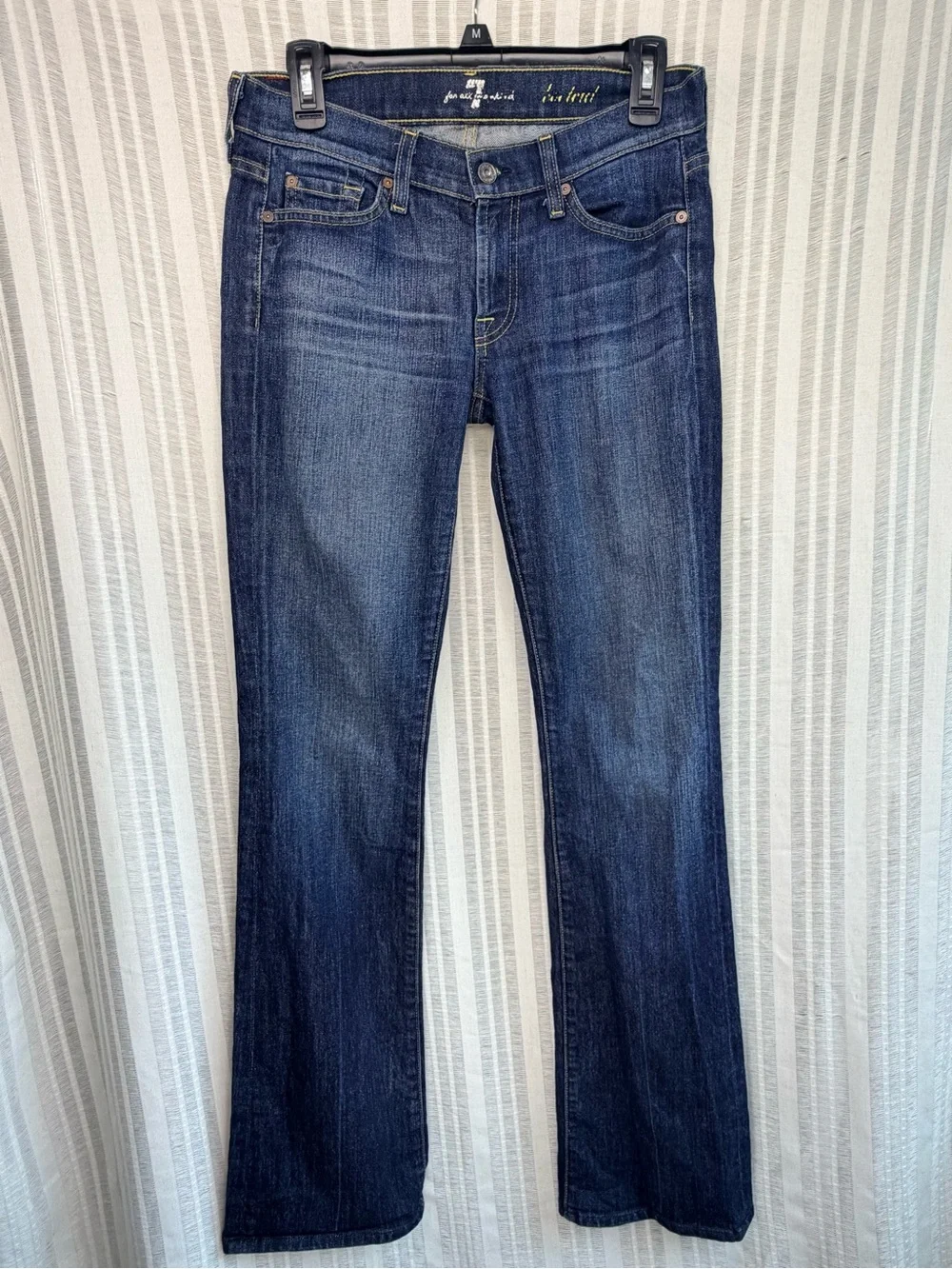 7 For All Mankind Bootcut Jeans Dark Wash W27